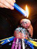 wax fire burning cock torment CBT extreme cam slave