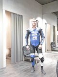 Sumo rider in tight IXS racing suit