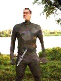 Outdoor in Wetsuit covered in Thick mud