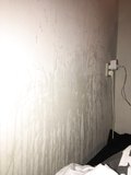 Bedroom wall piss and gsrbage piss
