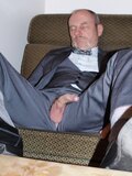 drunken groomsman exposed in the hotel lobby