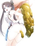 Anime girl poop and pee