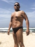 In my speedos in the Philippines