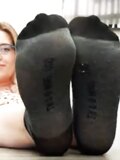 Nerdy Office Slut sweaty socks - P1
