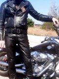 My black leather uniform