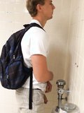 urinal pissing