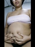 Latina belly stuffing huge