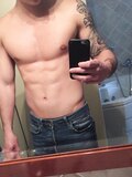 Italian sexy muscle barman