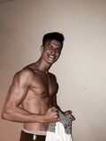 Italian man with big muscles