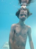 Underwater Boy in Pool