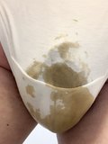 Desperate White Mega Panty Poop