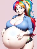 AI Generated Big Belly/Pregnancy