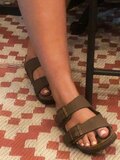 Sexy feet in strappy sandals & heels