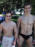 Cool strong muscular young boys