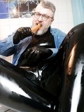 XXL Sausage Gagging Fun in Rubber/ Latex