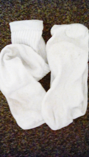Not really into white socks.