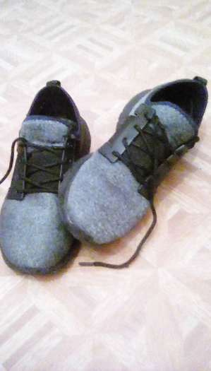 Gray + Black shoes