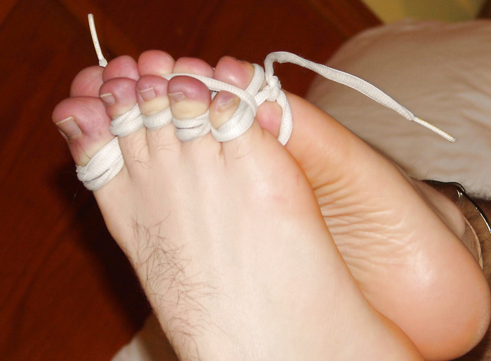 My feet in bondage