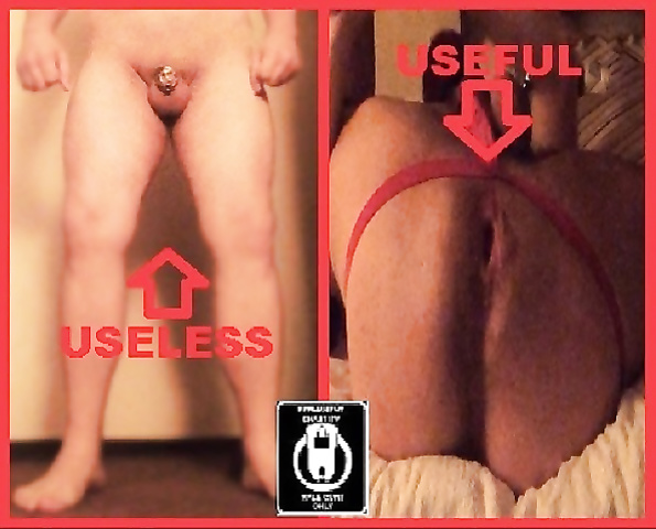 Slut in chastity & under Cunt training