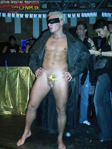 Condom Fashion Show in Czeck Night Club
