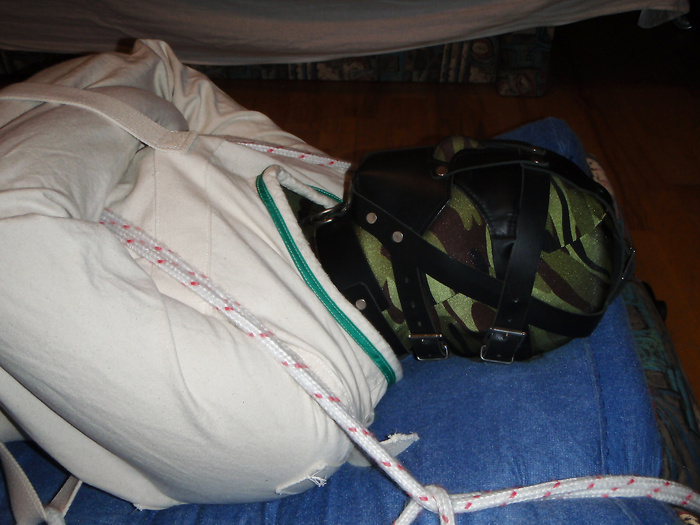Camouflage - straitjacket and muzzle