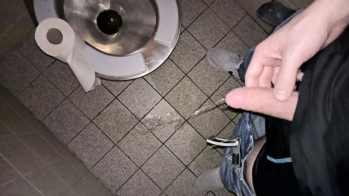 Pissing myself in public toilets
