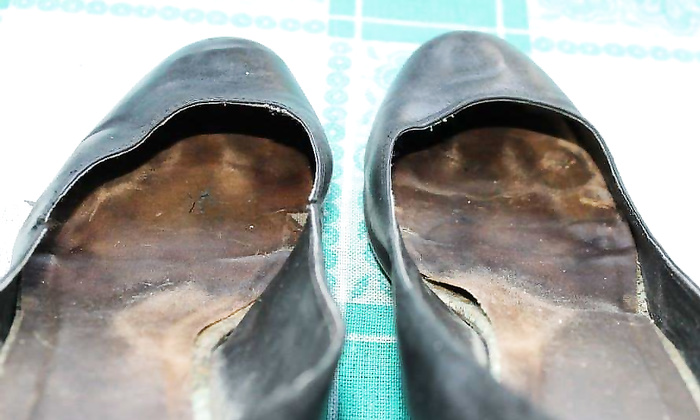 well worn shoes