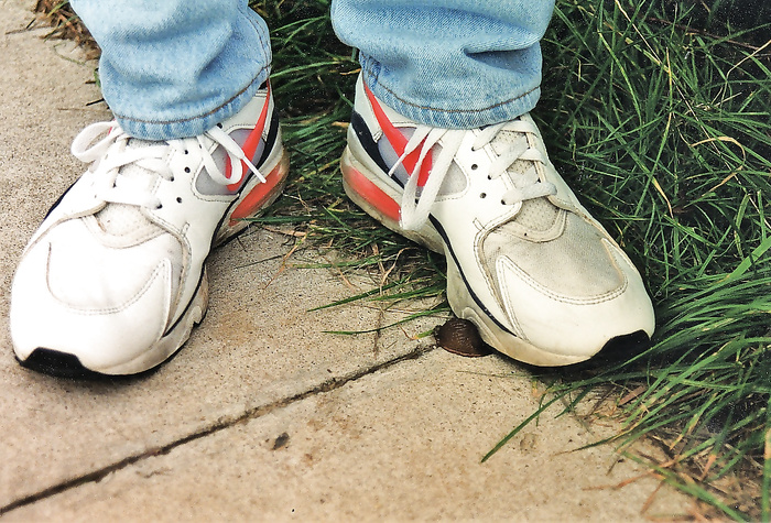 Nike Air Max 93 with snail, photographed in 1994!
