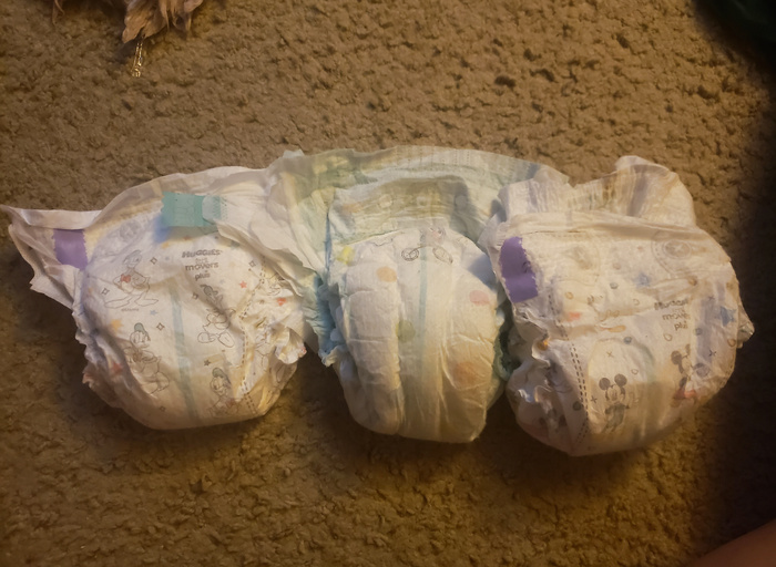 Recent wet finds. I got Huggies and Pampers. Mmm.