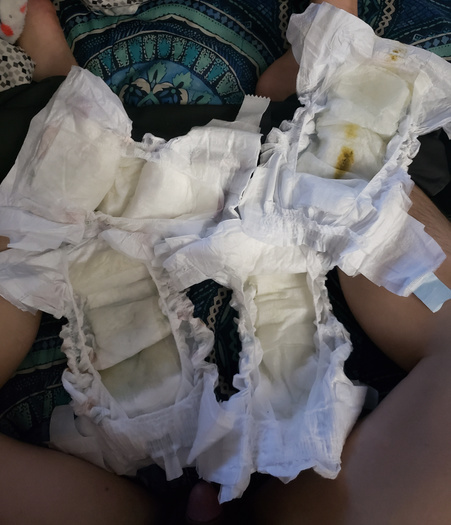 Sexy wet diapers.