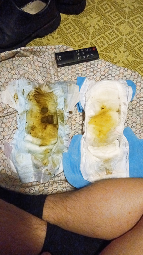 Used baby diaper finds
