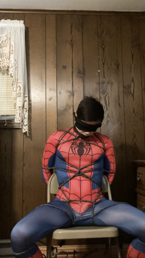 Spiderman bondage