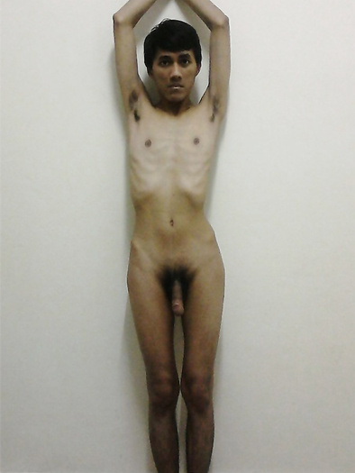 A Malaysian boy being displayed completely naked