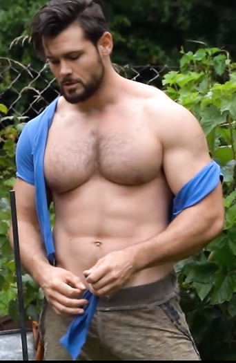 Hairy muscle hunk domination