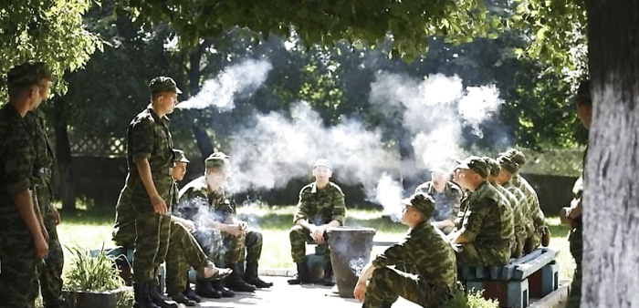 soldier smoke