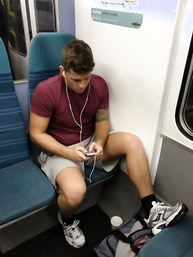 Sexy dudes on the tube