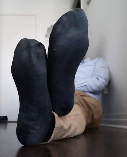Men and black socks