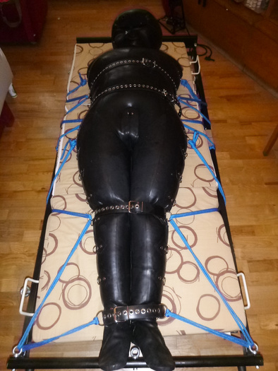 In an inflatable rubber suit. - album 3