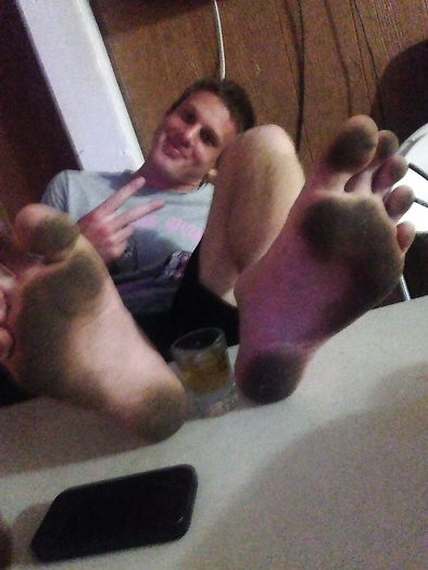 Dirty feet and socks