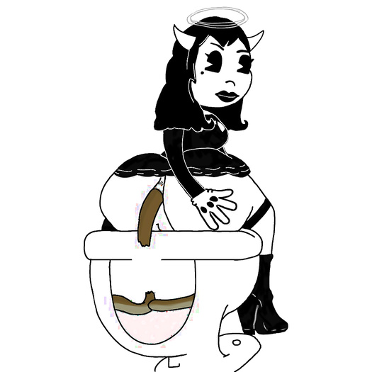 Cartoon girls pooping