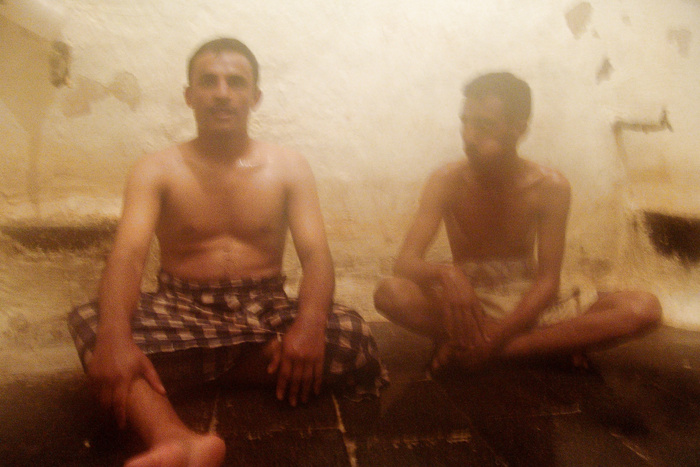 men in the hamam, banya, sauna, spa, onsen