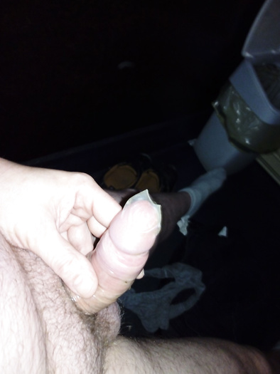 Fucking used condom in porncinema