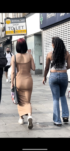 Large collection of ass in public