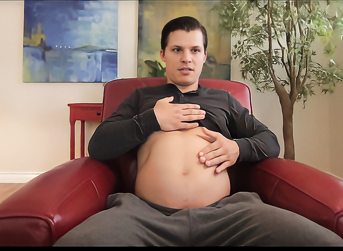 Boys belly inflation