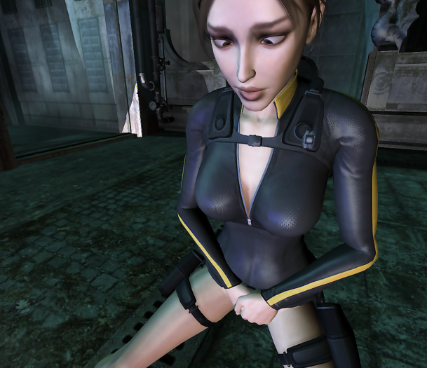 Lara Croft wetsuit