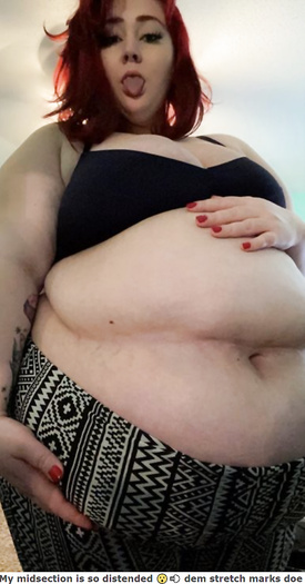 Huge belly ssbbw