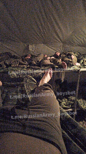 Feet of russian soldiers