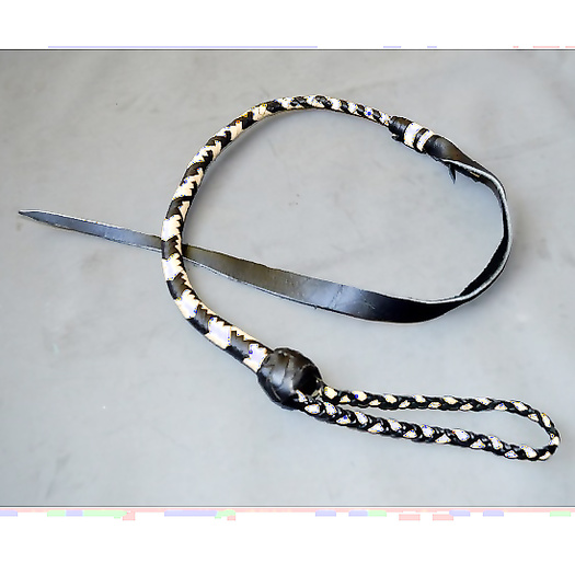 12 Tails Tongue Tail Whip genuine LEATHER