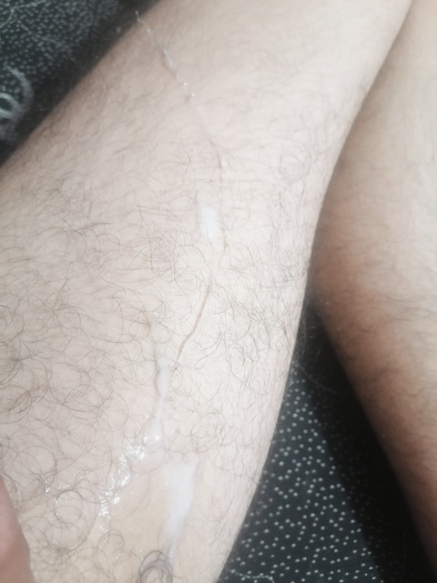 I accidentally cum on my legs
