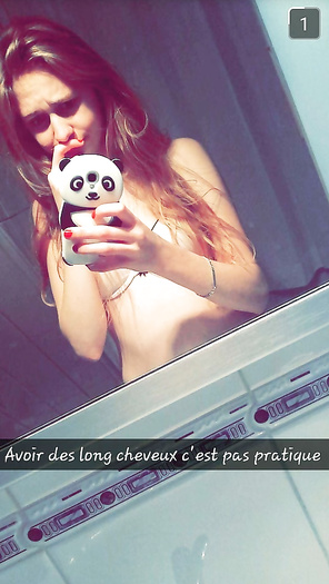 Girl Snapchat selfies